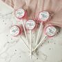 Colourful Floral Wedding Favour Lollipops, thumbnail 1 of 5