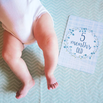 Floral Baby Milestone Cards, 5 of 5