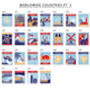 Personalised Stamp Destination Landscape Print, thumbnail 7 of 12