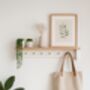 Nursery Shelf With Pegs. Oak Shaker Peg Shelf, thumbnail 6 of 10
