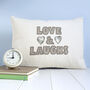 Personalised Couples Name Cushion Gift, thumbnail 9 of 11