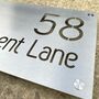 Stainless Steel House Name Sign, thumbnail 4 of 12