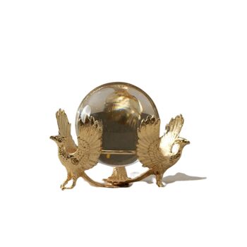 Three Phoenix Crystal Globe Decor, 2 of 2