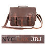 Personalised Leather Harvard Satchel, thumbnail 7 of 12