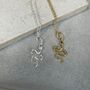 Sterling Silver Gold Plated Snake Necklace, thumbnail 3 of 10