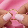 Heart Stacking Ring, Sterling Silver Or Gold Plated, thumbnail 5 of 9