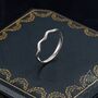 Sterling Silver Skinny Wave Ring, thumbnail 1 of 10