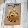 Personalised Dog Name Gotcha Day Crochet Birthday Card Handmade, thumbnail 6 of 12