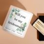 Will You Be My Bridesmaid Candle Gift Set For Bridesmaid, thumbnail 2 of 6