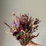 Plum And Lilac Dried Flower Bouquet, thumbnail 2 of 6