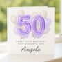 Personalised 50th Birthday Card Wife, Milestone Gift For Her, thumbnail 5 of 8