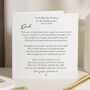 Personalised Wedding Day Poem Card For Dad, thumbnail 1 of 7