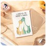 Dinosaur Pun Cute Love Anniversary Birthday Card Husband Wife Partner Boyfriend Girlfriend, thumbnail 3 of 4