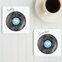 Vinyl Record Coaster For Daddy, Dad Or Grandad, thumbnail 1 of 2
