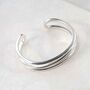 Sterling Silver Wrap Cuff Bangle, thumbnail 2 of 7
