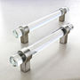 Clear Glass Cabinet Kitchen Cupboard Bar Handles, thumbnail 1 of 5