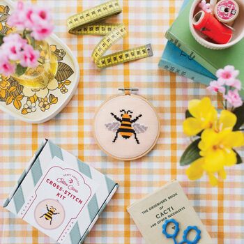 Bee Cross Stitch Kit, 2 of 4