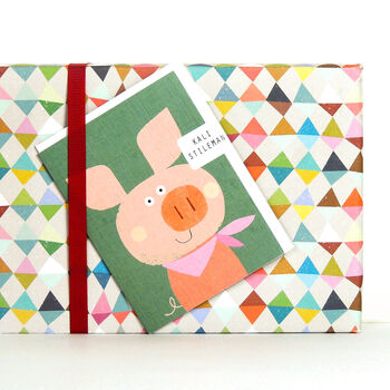 Mini Piglet Greetings Card, 3 of 5