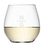 Monogrammed Stemless White Wine Glass, thumbnail 1 of 6