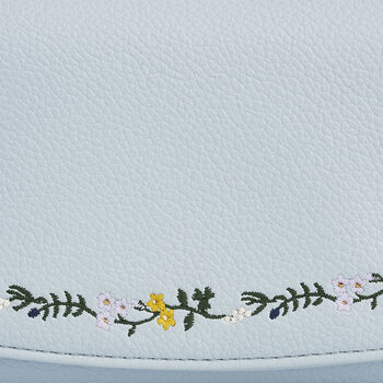 Swallow Embroidered Large Blue Purse, 3 of 8