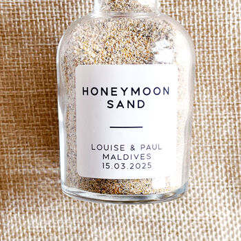 Personalised Honeymoon Sand Bottle, 2 of 9