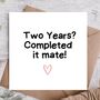 Two Years Anniversary Card | Card For Husband, thumbnail 1 of 3