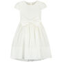 Flower Girl Embroidered Cotton Florence Dress, White, thumbnail 1 of 2
