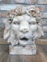 7 Kg Large 41cm Distressed Stone Effect Lion’s Head Planter, thumbnail 1 of 5