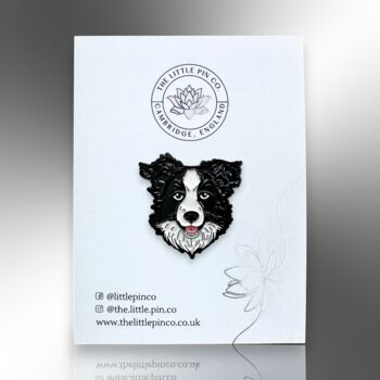 Collie Sheepdog Enamel Pin Badge, Dog Breed Brooch, Gift For Dog Lovers, Pet Loss Or New Pet Gift, 4 of 9