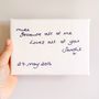 Personalised Embroidered Handwriting Canvas, thumbnail 2 of 12