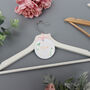Personalised White Wedding Hanger Tag Botanical, thumbnail 5 of 6