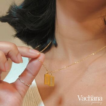 Personalized Tag Pendant Necklace, 2 of 6