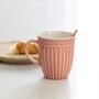 Pink Pembroke Stoneware Mug, thumbnail 3 of 4