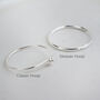 Sterling Silver Textured Triangle Charm Hoops, thumbnail 3 of 10