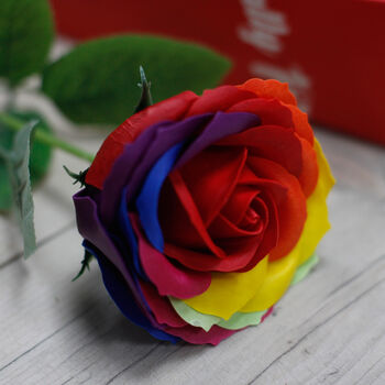 Luxury Soap Flower Rainbow, 3 of 4