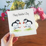 Puffin Couple Valentine's Day Card, thumbnail 1 of 5