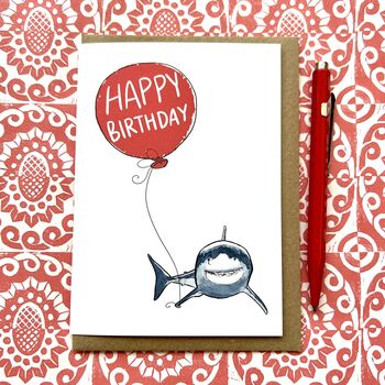 Personalised Shark Birthday Card, 3 of 3