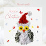Christmas Owl And Butterfly Christmas Card, thumbnail 1 of 9