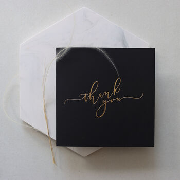 Calligraphy Thank You Cards Pack Of Five, 5 of 7