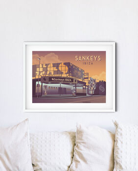 Sankeys Nightclub Ibiza Travel Poster Art Print, 3 of 8