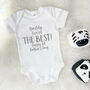 Daddy You're The Best Happy 1st Father's Day Babygrow, thumbnail 1 of 10