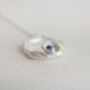 Blue Sapphire And Recycled Silver Branch Necklace, thumbnail 3 of 9