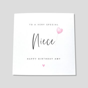 Personalised Birthday Card For Niece, 3 of 4