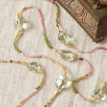Tourmaline And Green Amethyst Layering Necklace, 5 of 11
