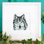 Inky Wolf Illustration Print, thumbnail 9 of 10