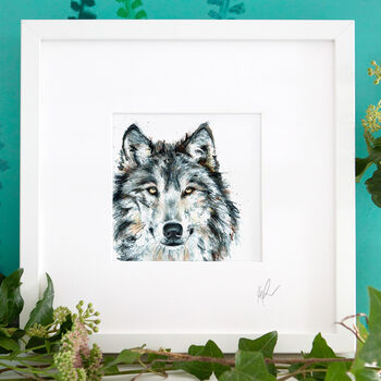 Inky Wolf Illustration Print, 9 of 10