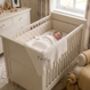 Personalised 100% Cashmere Cable Knit Baby Blanket Gift, thumbnail 2 of 5