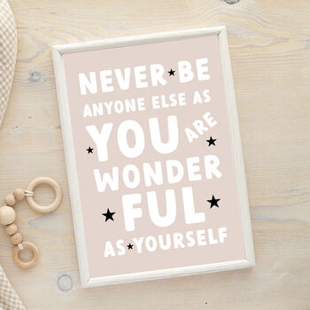 Positive Print 'Be Yourself' For Kids Or Adults, 7 of 8