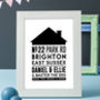 Personalised Family Home Typography Print, thumbnail 1 of 5