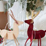 Personalised Leather Reindeer With Foiled Antlers, thumbnail 8 of 11